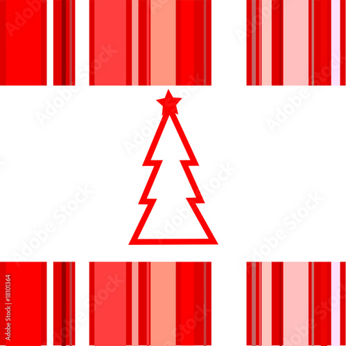 Striscia con albero natalizio