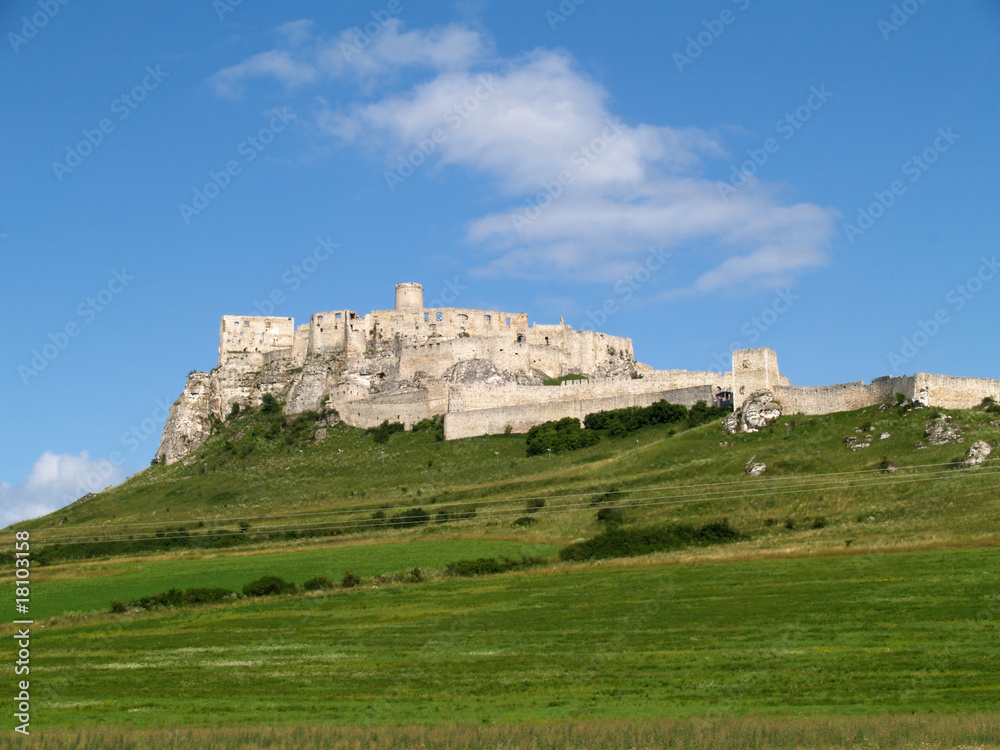 Spissky Hrad. Castle in central Europe,Slovakia