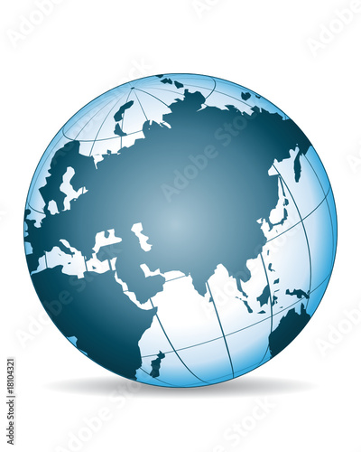 Globe asiatic view