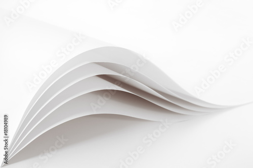 Blank and white pages