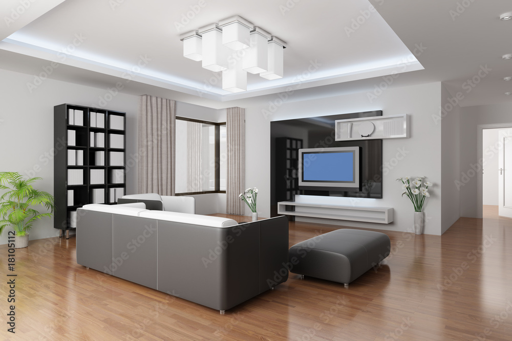 3d rendering a modern living room 3d rendering a modern living room
