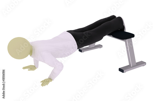 Man push-ups
