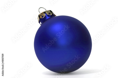 Weihnachtskugel blau