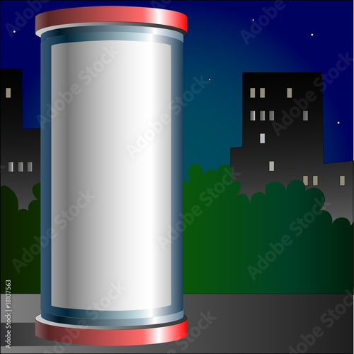 Advertising pillar