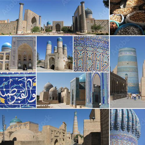 Ouzbékistan - Mosaïque photo