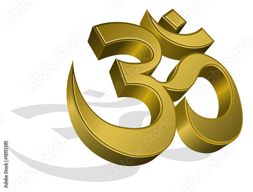 Vector golden om symbol