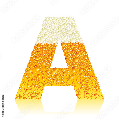 alphabet beer A