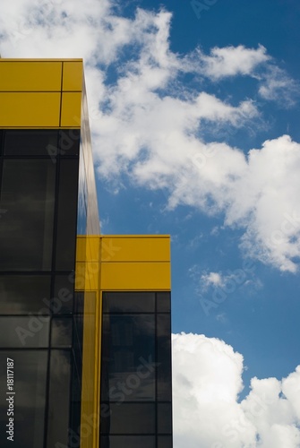 modern yellow building