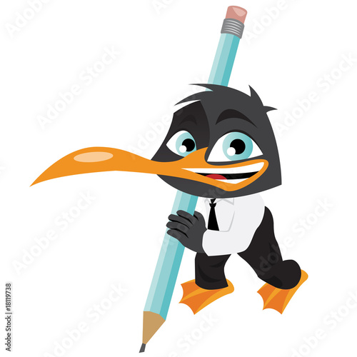 Pingouin crayon