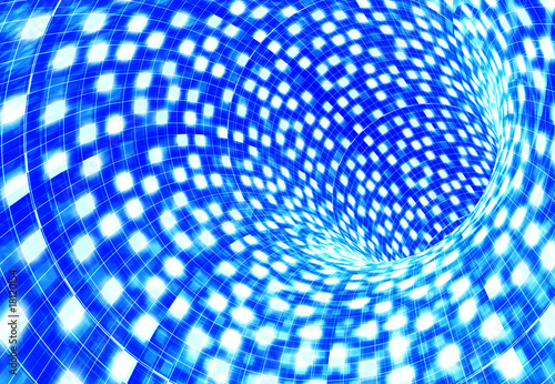 blue abstraction tunnel