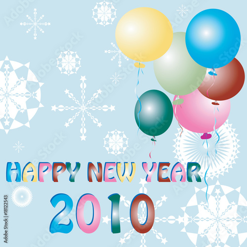 New Year celebration card
