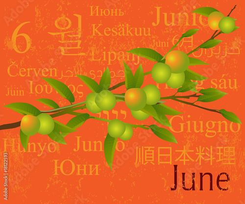 Months Concept  April