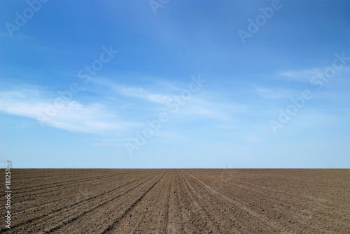 Arable land and the sky