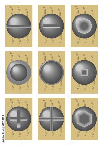 The version of a hat of the screw