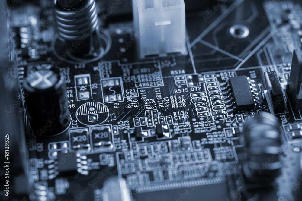 Fototapeta premium Blue circuits
