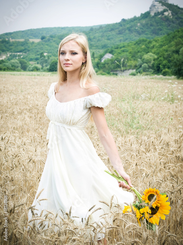 girl in field photo