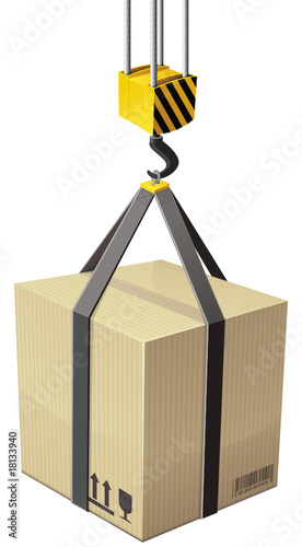 Déchargement de marchandises (détouré)