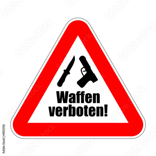 schild waffen verboten! I