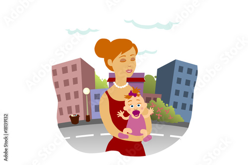 maman et bébé