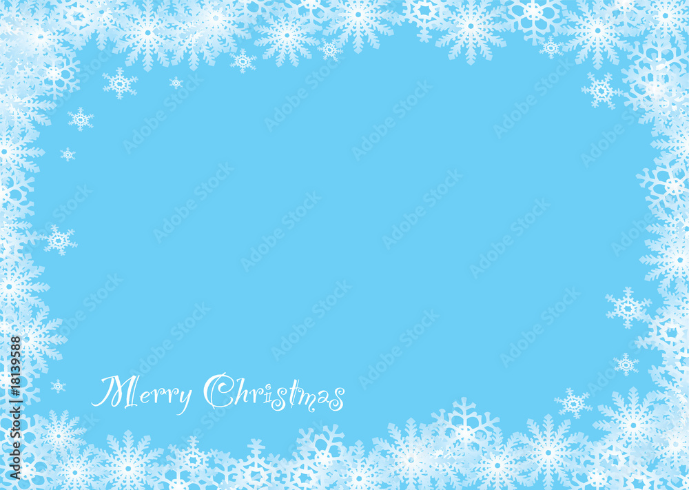 snowflake christmas blue