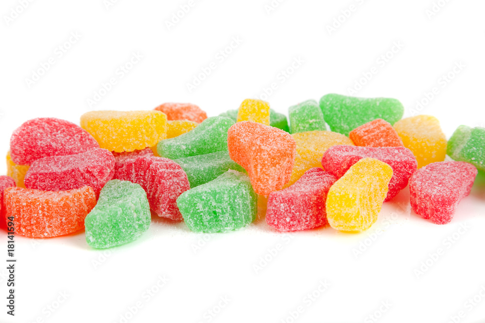 multi-colored sugared fruit chews multi-colored sugared fruit chews