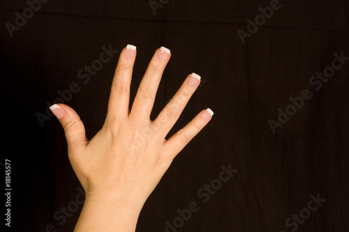 Female Hand Waving Hi