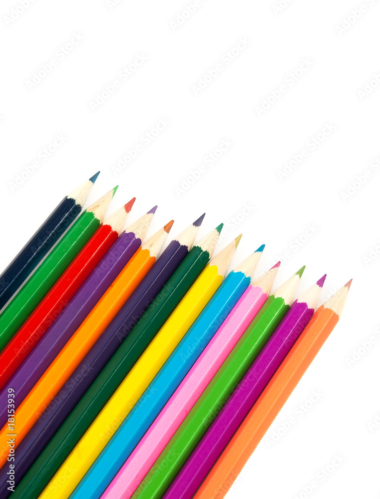 Multicolored pencils Multicolored pencils