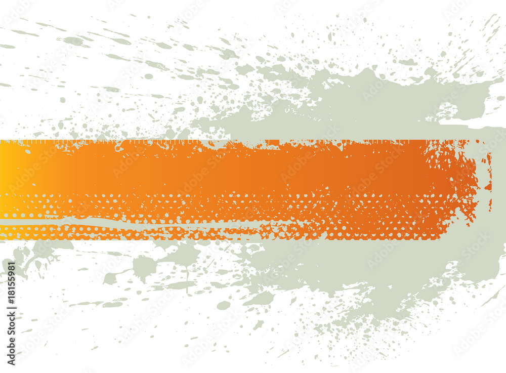 Fototapeta premium Orange grunge banner