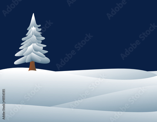 Winterlandschaft [Vekt.]