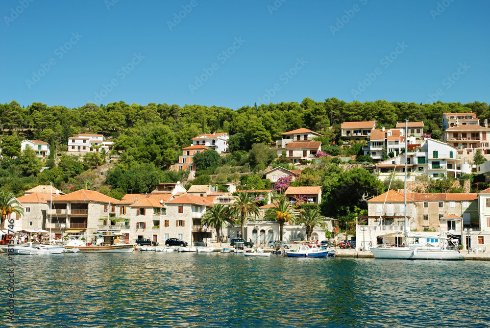 Island Hvar in Adriatic coastline