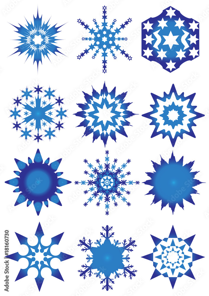 blue snowflakes blue snowflakes