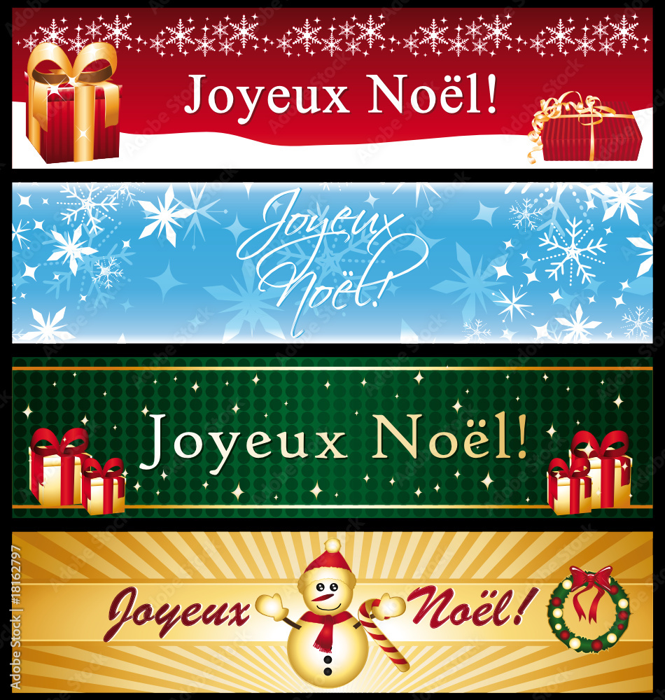 Bannières Joyeux Noël