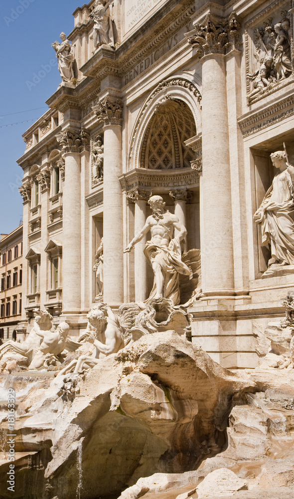 Trevi Fountain From Side