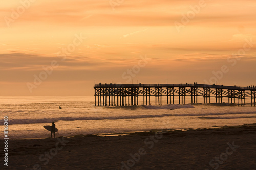 California Boardwalk at Sunset