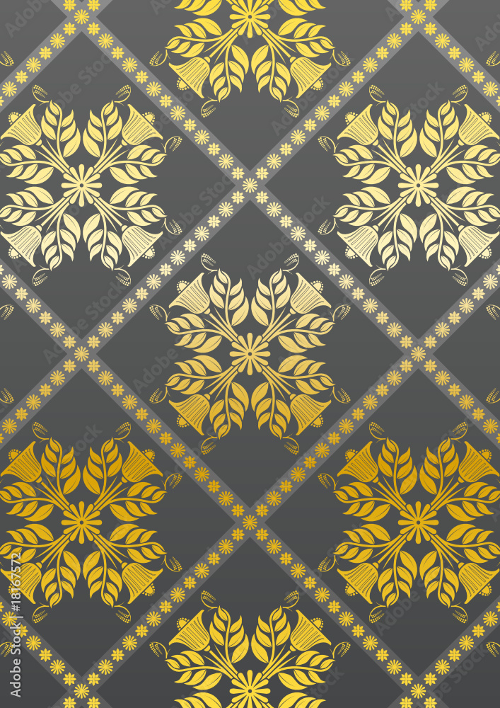 Dekor mit Gold