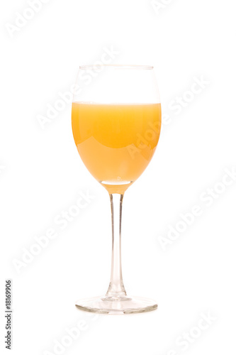 closeup photo of the glass with orange juice