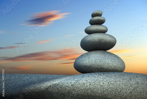 Tower stone in balance