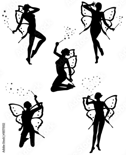 Five beautiful little fairy