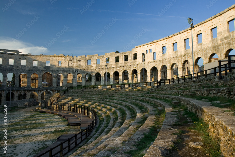 Amphitheater in the croatian city Pula