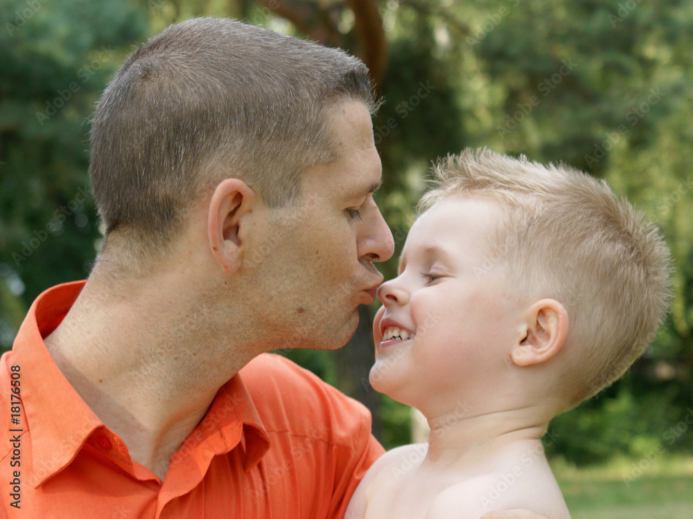 Vater mit Sohn