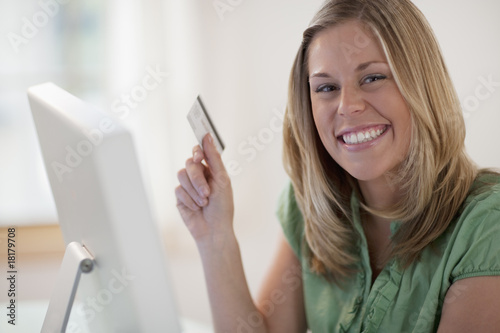 Young Woman Shopping Online