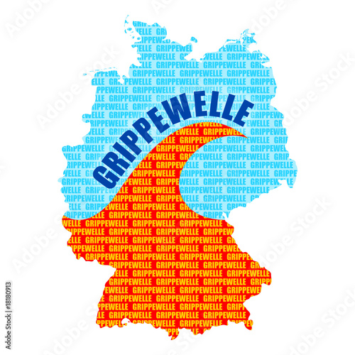 deutschlandkarte grippewelle II