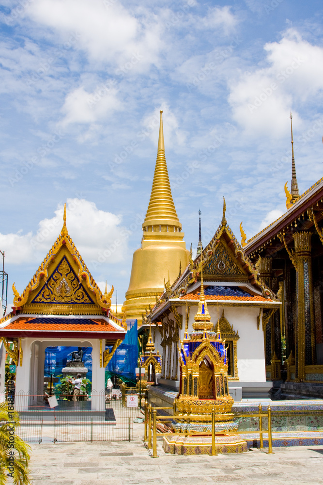 Fototapeta premium The temple in the Grand palace area in Bangkok, Thailand