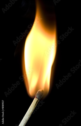 Flaming match