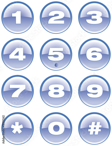 ClavierTelephoneBleu