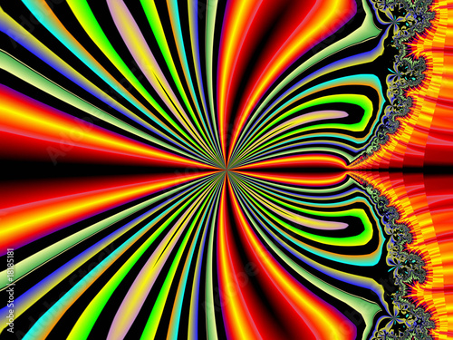 color abstract fractal background