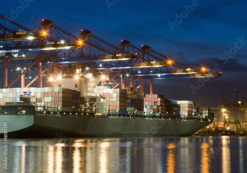 Containerschiff, Hafen, Export