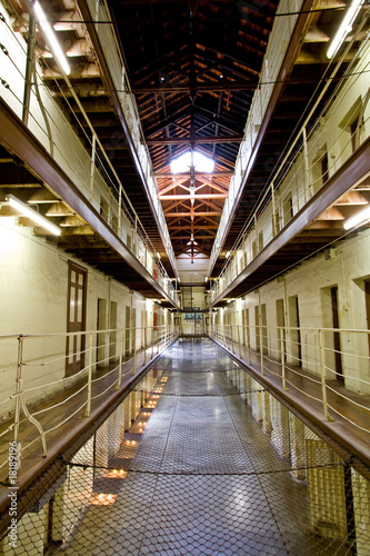 Prison hallway