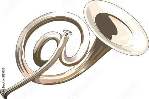Postal trumpet - like At