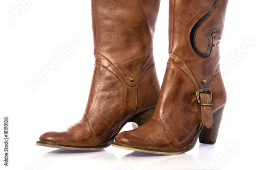  brown high boot